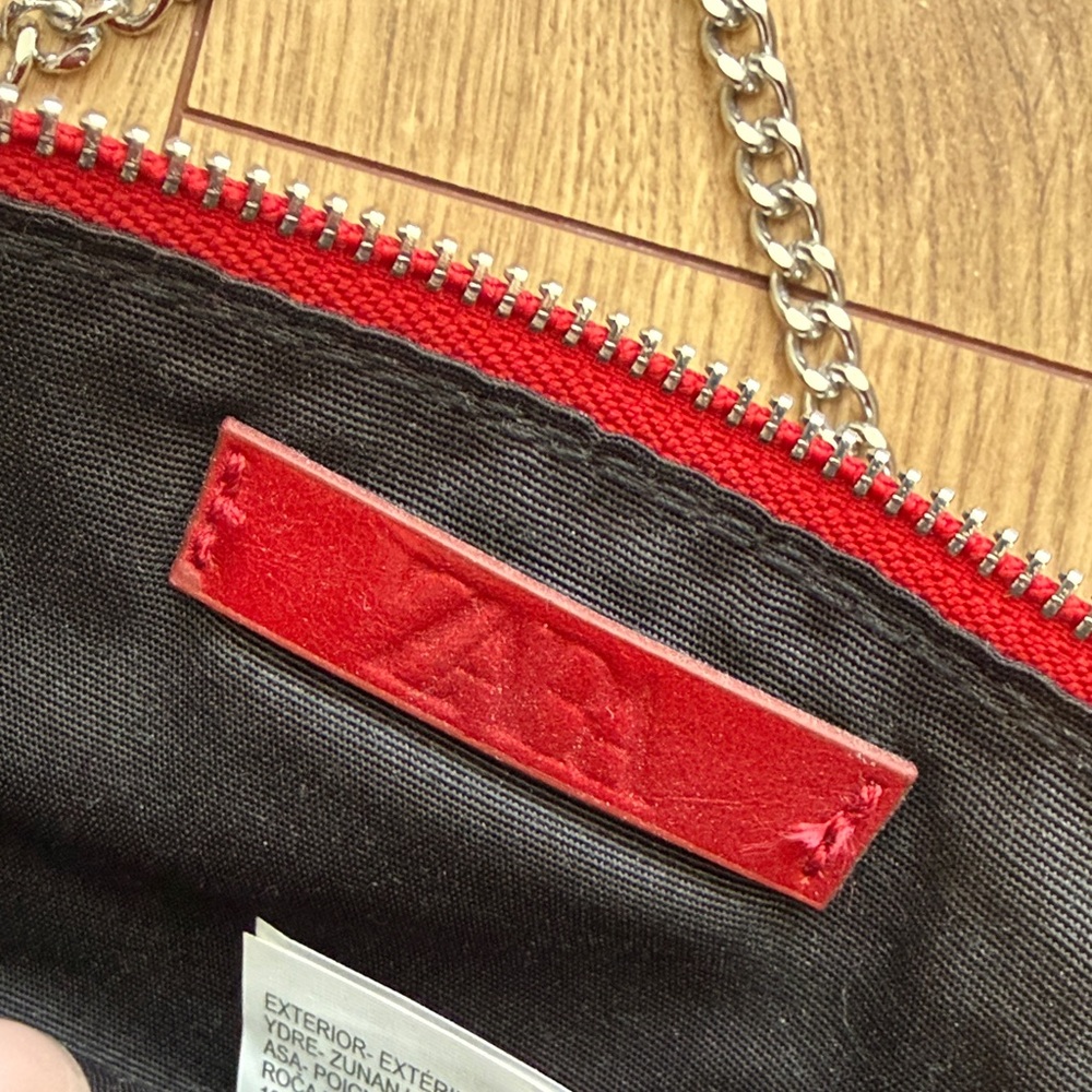 ZARA Red Chain Strap Women's Bag - Picture 2 of 5